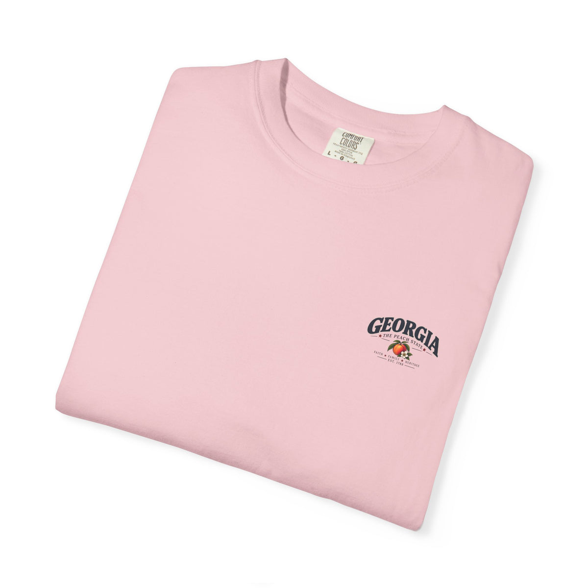 Georgia State T-Shirt — 'The Peach State' Scenic Back Print