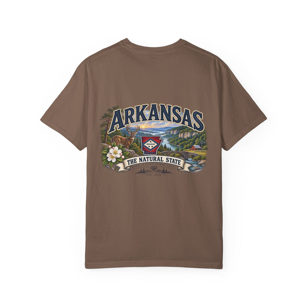 Arkansas The Natural State T-Shirt — Scenic State Pride Tee
