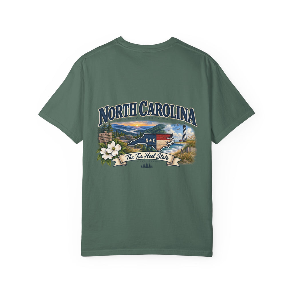 North Carolina State T-Shirt – 'The Tar Heel State' Scenic Tee