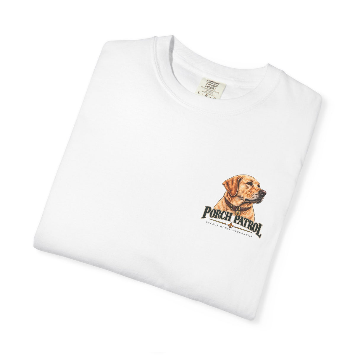 Porch Patrol Dog T-Shirt – Vintage Labrador Graphic Tee