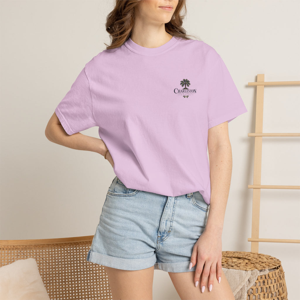 Charleston Lowcountry Graphic T-Shirt — Historic Waterfront Souvenir