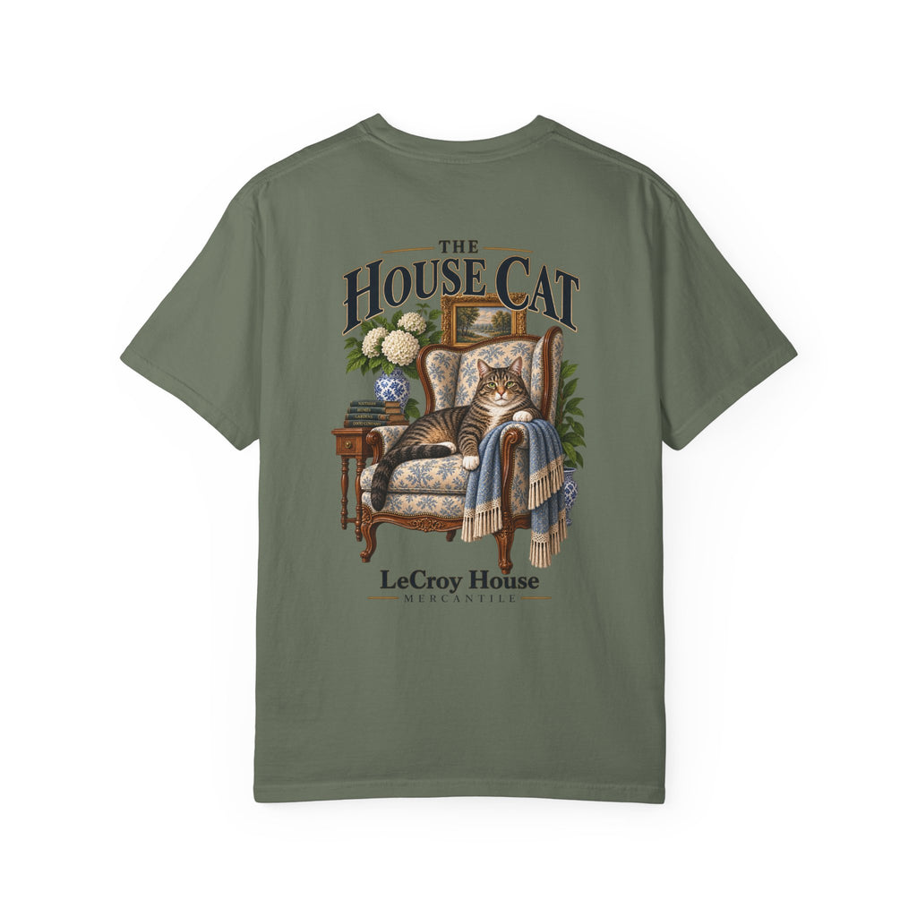 House Cat T-Shirt — "The House Cat" Vintage Cat Illustration (LeCroy House)