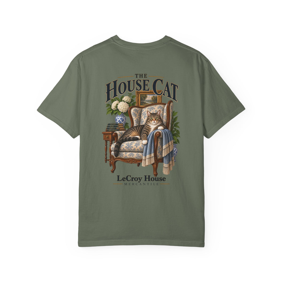House Cat T-Shirt — "The House Cat" Vintage Cat Illustration (LeCroy House)