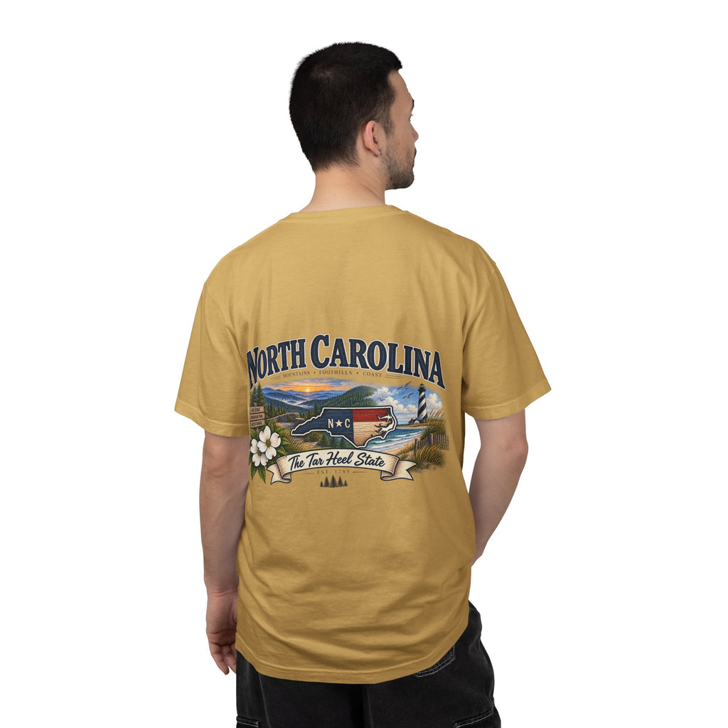 North Carolina State T-Shirt – 'The Tar Heel State' Scenic Tee