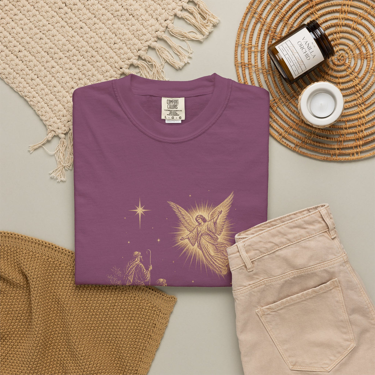 Shepherds Heard First T-Shirt — Nativity Scene Graphic Tee