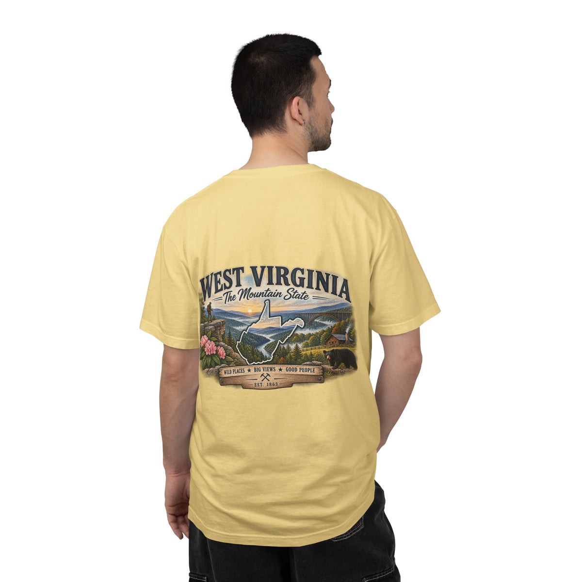 West Virginia Mountain State T-Shirt — Scenic State Pride Tee