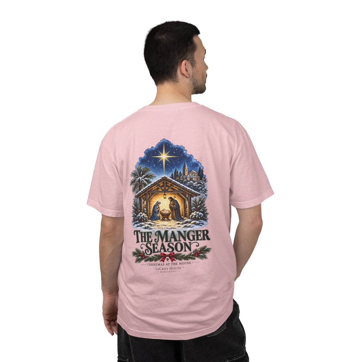 Christmas Nativity T-Shirt — "The Manger Season" Holiday Tee
