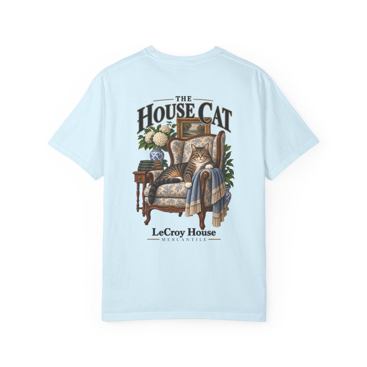 House Cat T-Shirt — "The House Cat" Vintage Cat Illustration (LeCroy House)