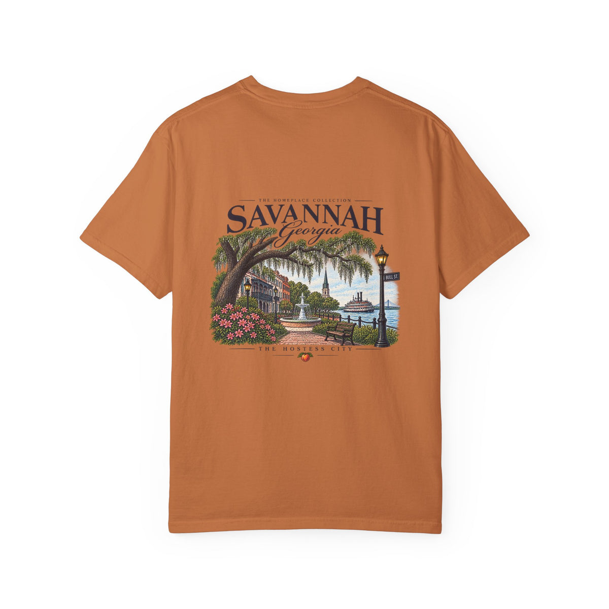 Savannah Georgia Scenic T-Shirt — Riverfront Ogeechee Park Design