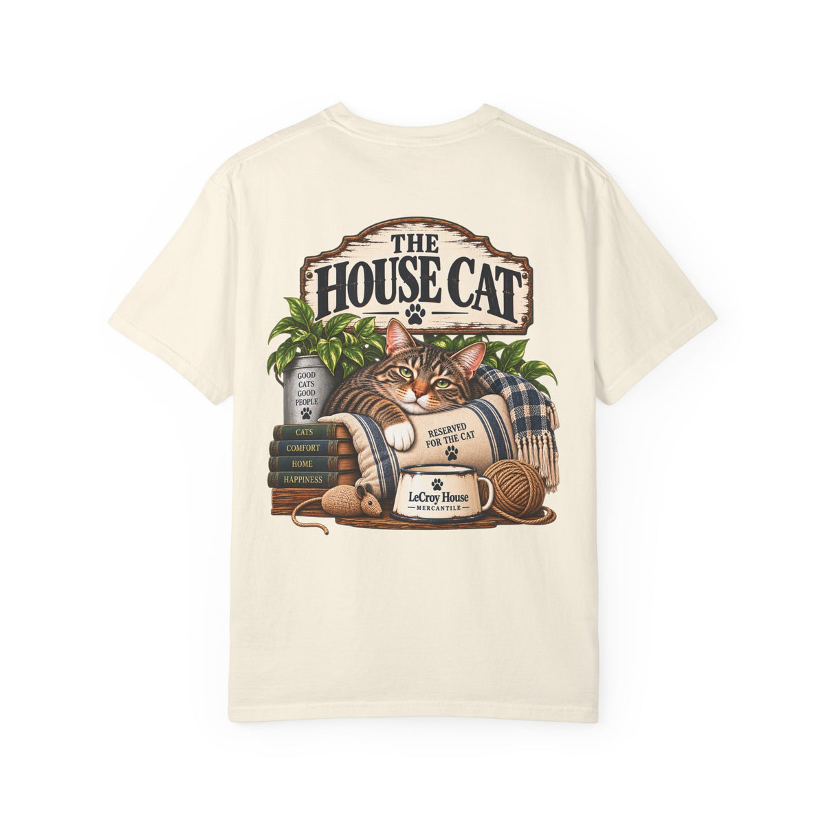 House Cat T-Shirt — Cozy Cat Lover Graphic Tee