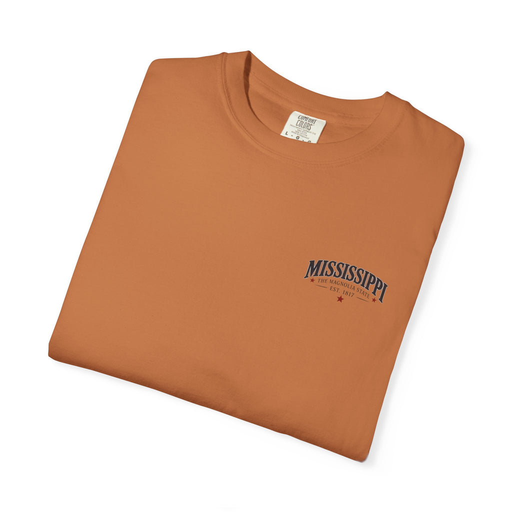 Mississippi Magnolia State T-Shirt — State Capitol & River Graphic