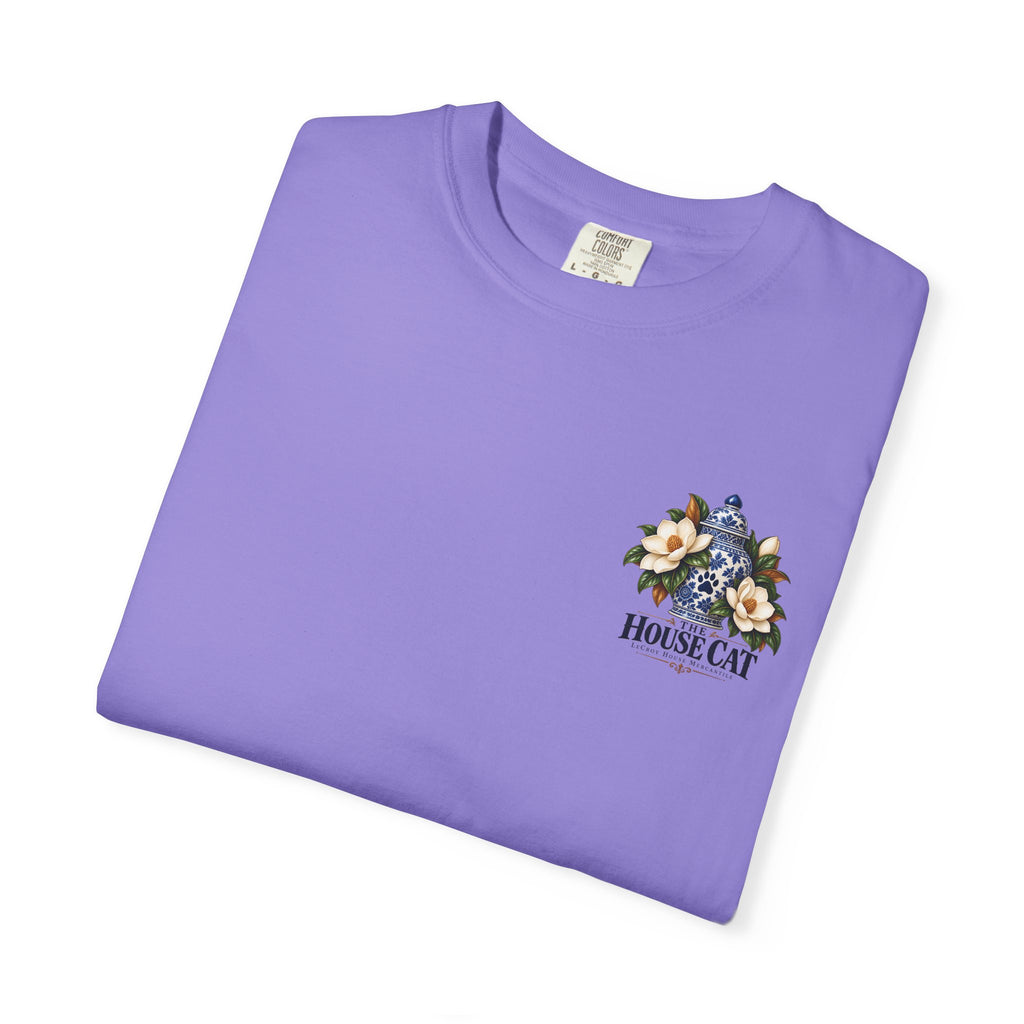 T-Shirt — Cozy Cat Lounge Graphic ("House Cat")