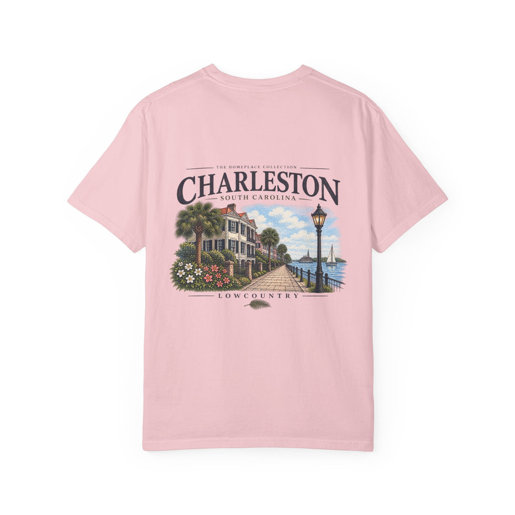 Charleston Lowcountry Graphic T-Shirt — Historic Waterfront Souvenir