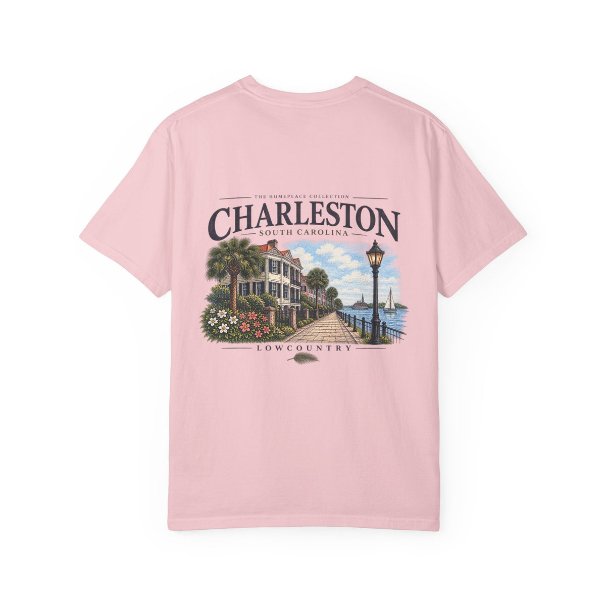 Charleston Lowcountry Graphic T-Shirt — Historic Waterfront Souvenir