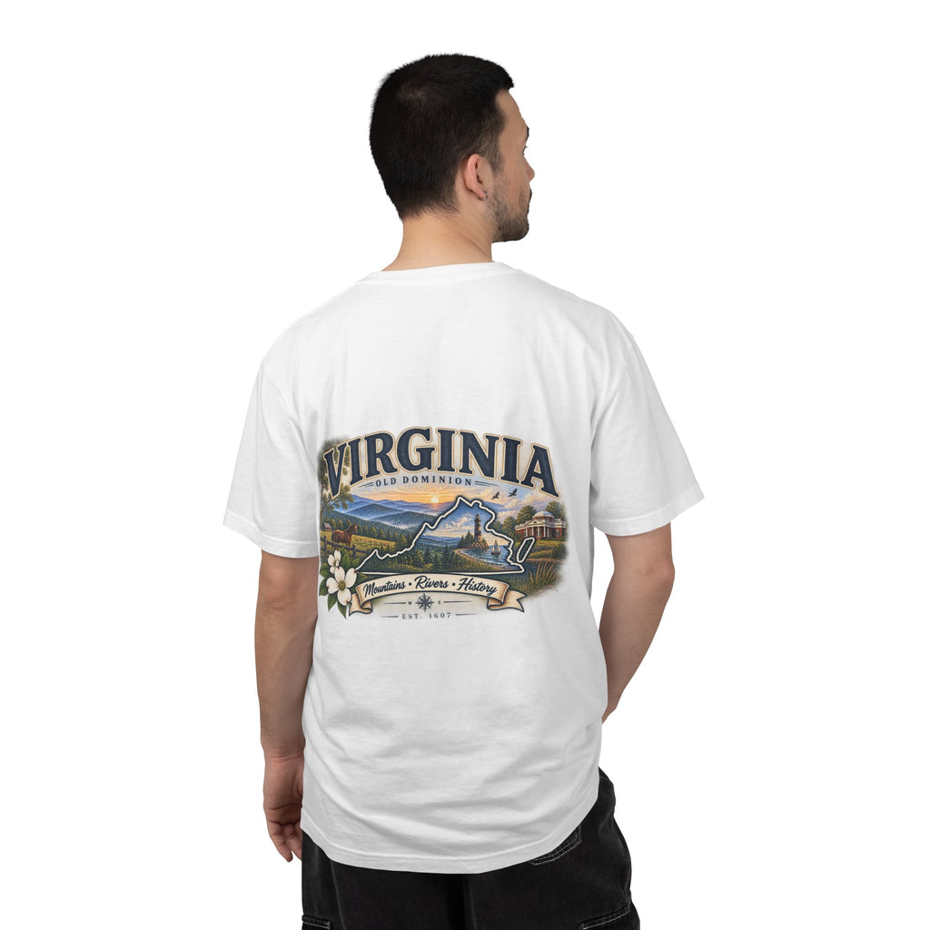 Virginia Scenic T-Shirt — Retro State Pride Design