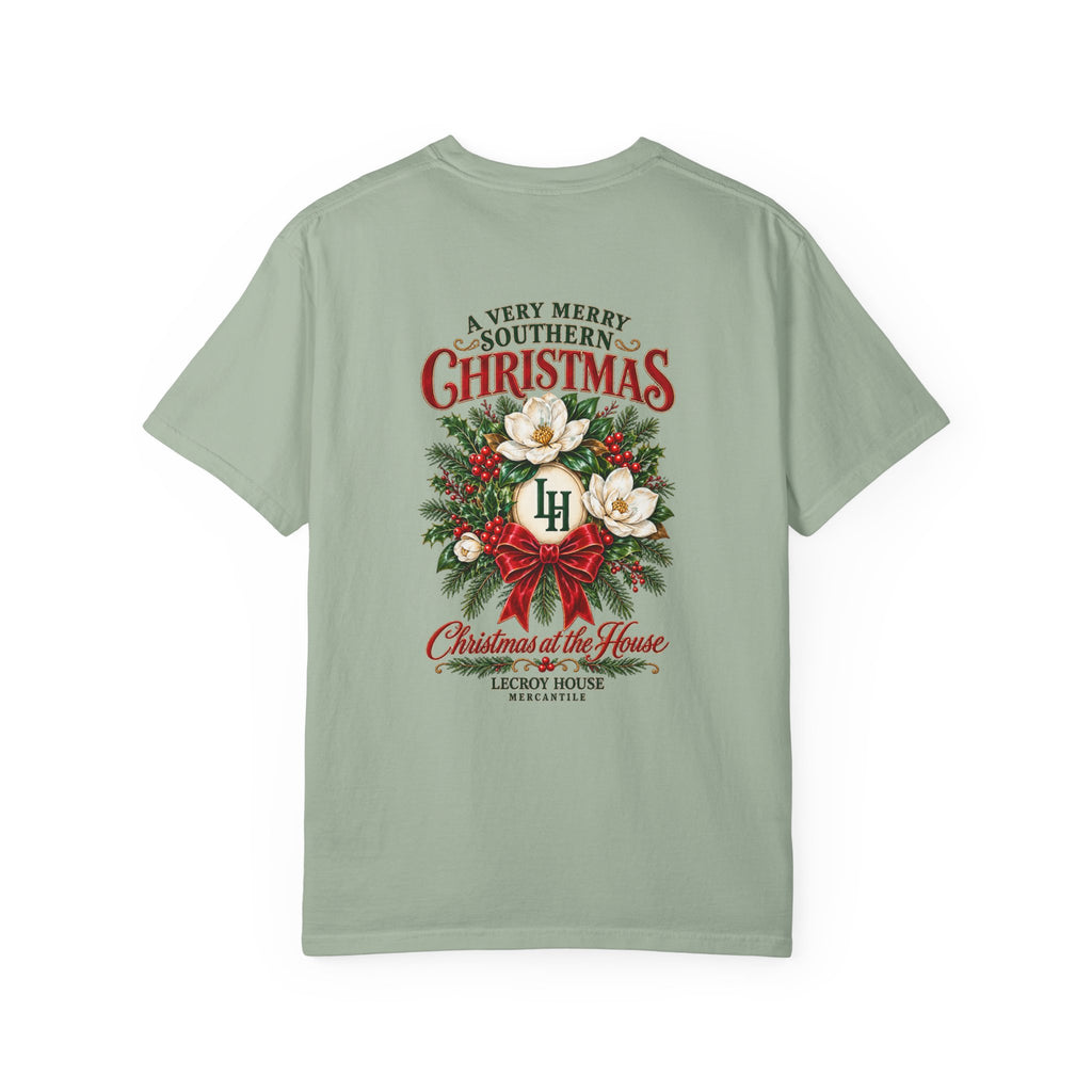 Christmas Magnolia T-Shirt — “A Very Merry Southern Christmas” Holiday Tee