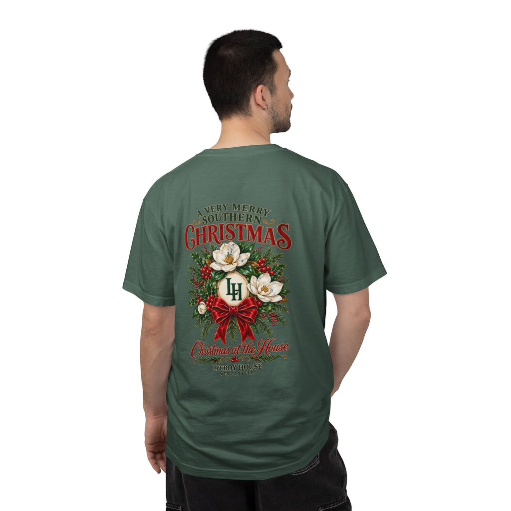 Christmas Magnolia T-Shirt — “A Very Merry Southern Christmas” Holiday Tee