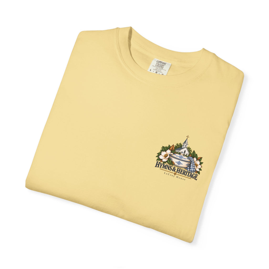 Dinner on the Grounds T-Shirt — Hymns & Heritage Southern Church Festival Tee