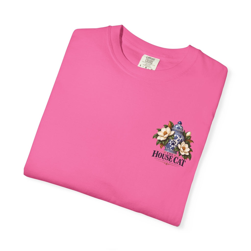T-Shirt — Cozy Cat Lounge Graphic ("House Cat")