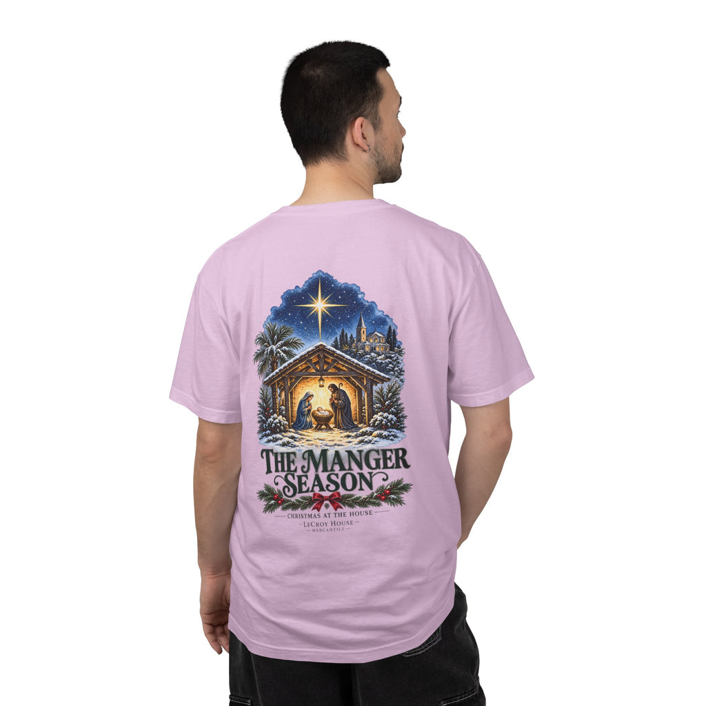 Christmas Nativity T-Shirt — "The Manger Season" Holiday Tee