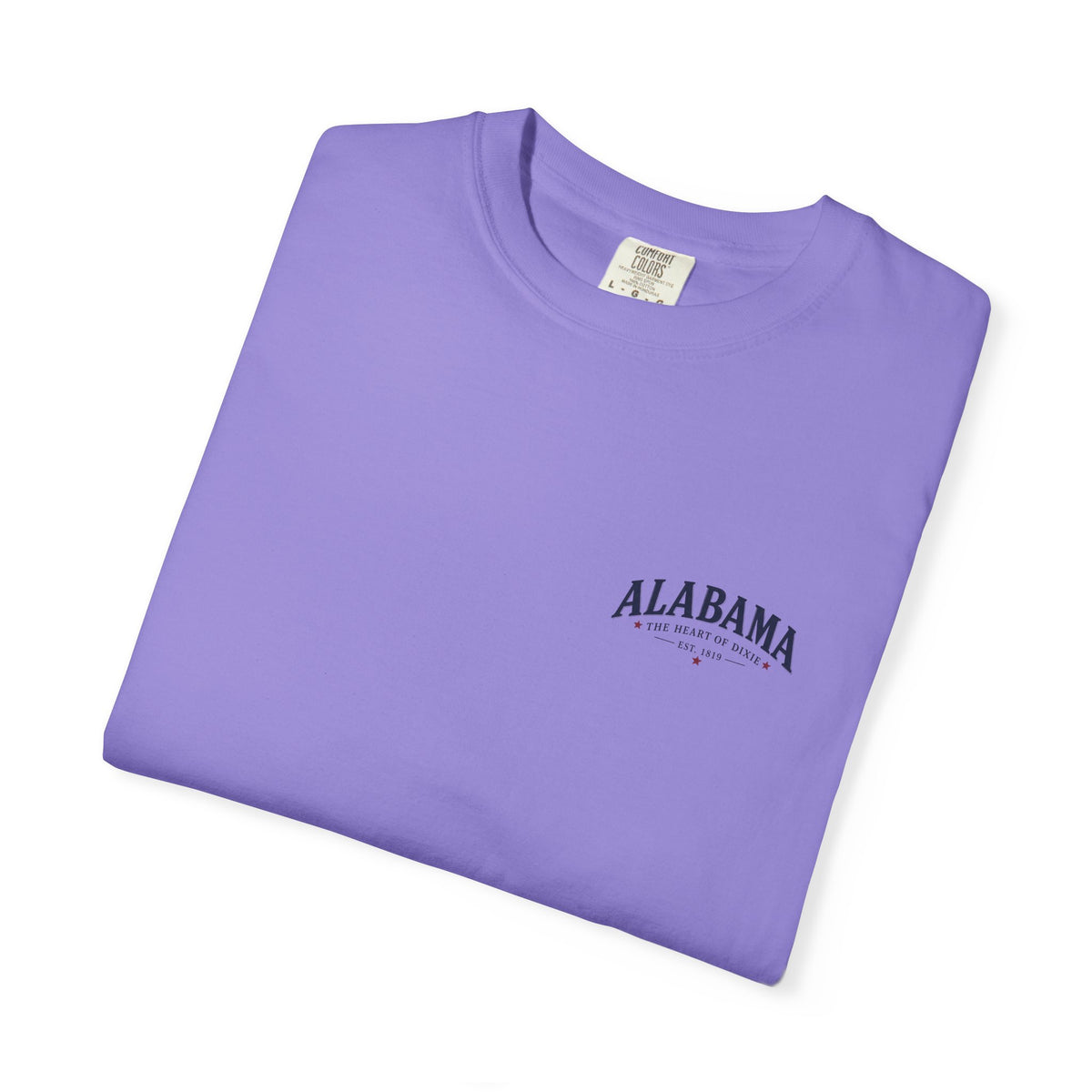 Alabama Heritage T-Shirt — State Scenic Back Print with Magnolia & Capitol