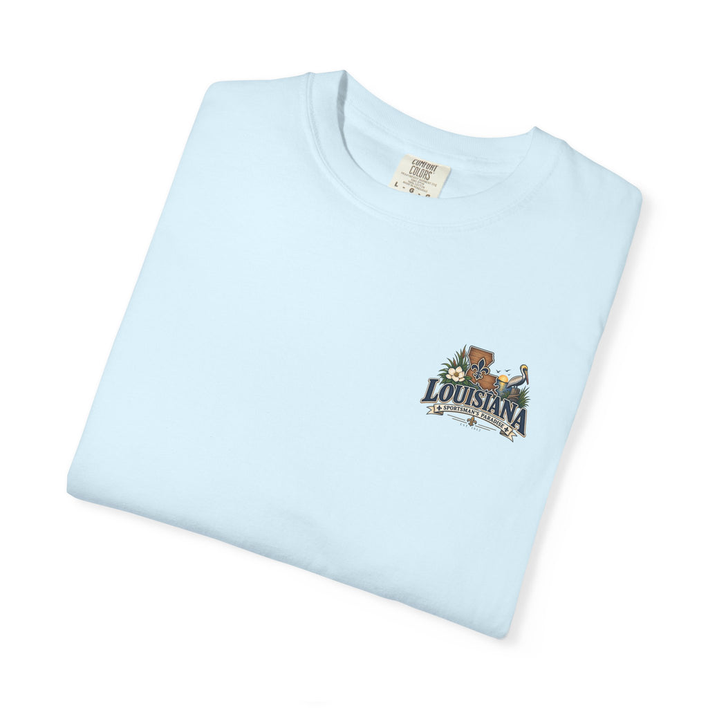 Louisiana Scenic T‑Shirt — State Souvenir Tee (Bayou, Jazz & Cajun Design)