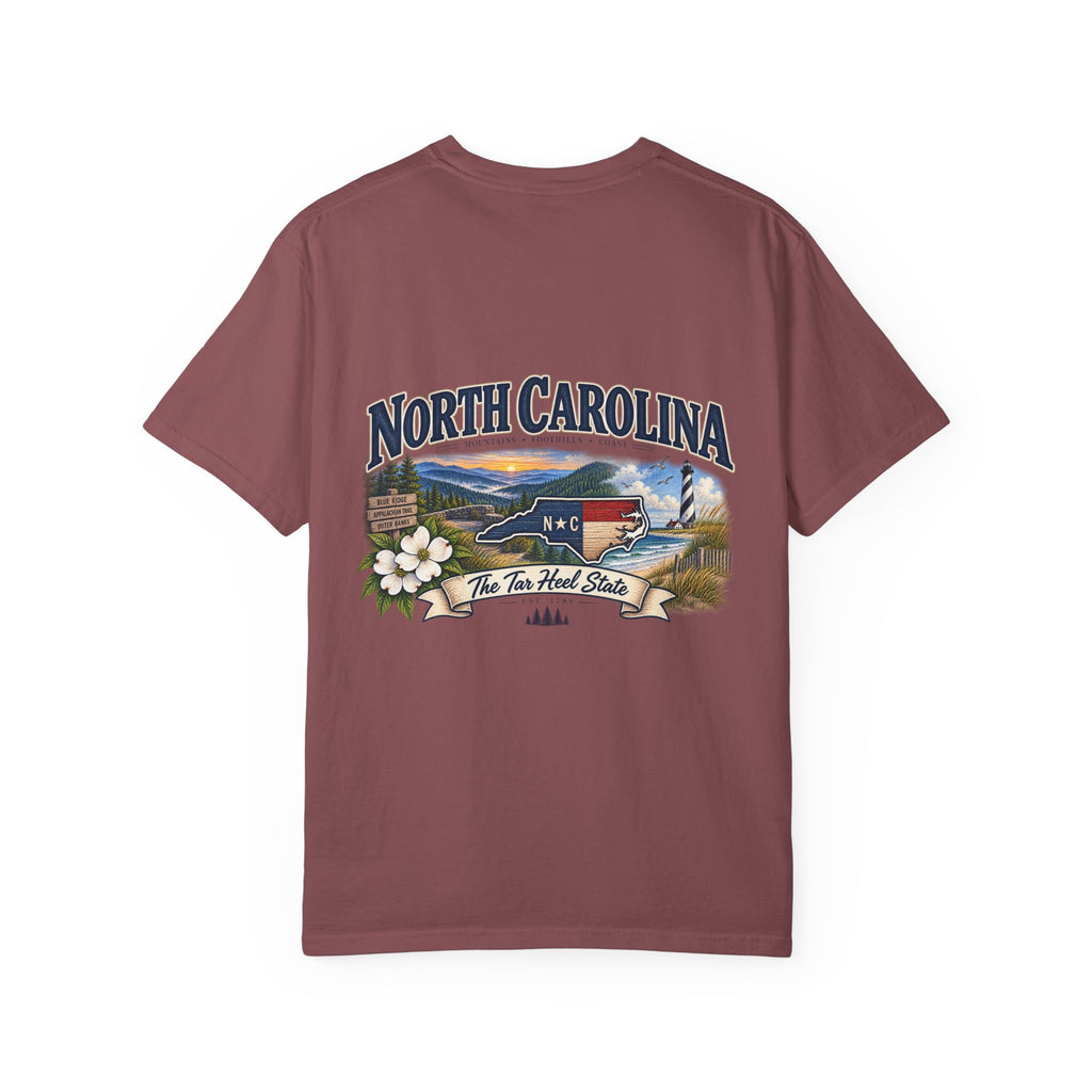 North Carolina State T-Shirt – 'The Tar Heel State' Scenic Tee