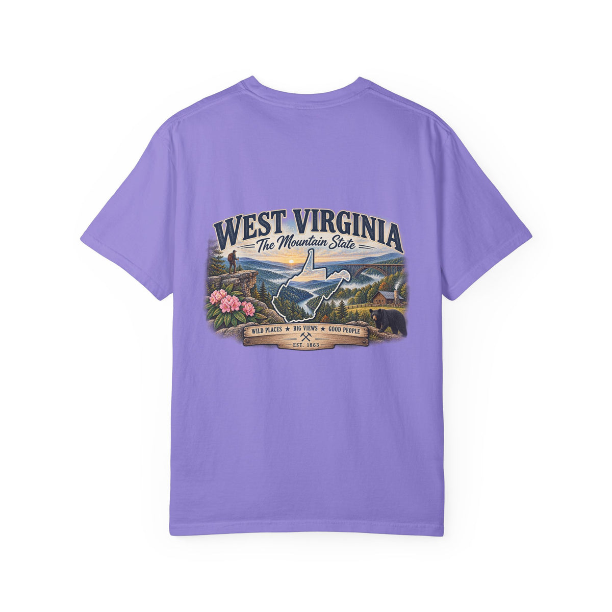 West Virginia Mountain State T-Shirt — Scenic State Pride Tee