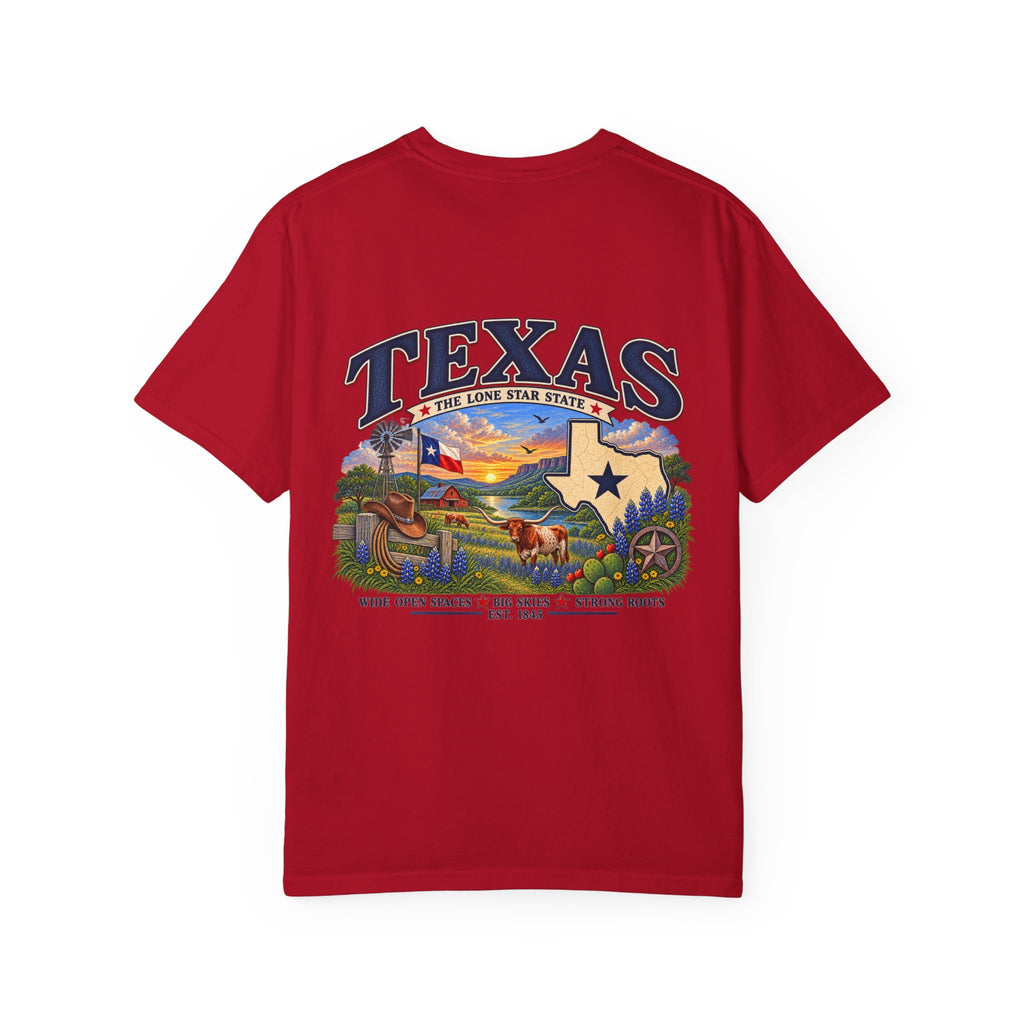 Texas Vintage Graphic T-Shirt — Lone Star State Scenic Design