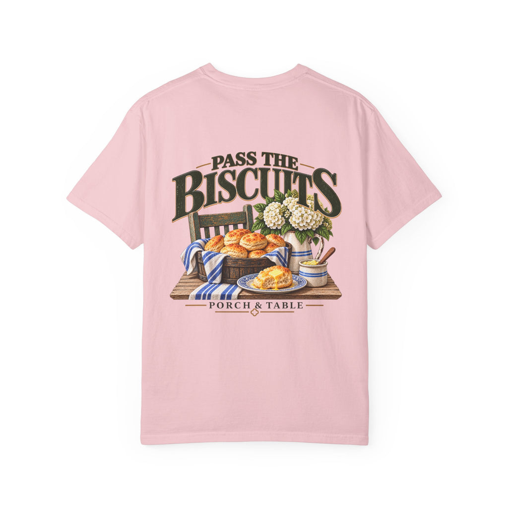 Pass the Biscuits T-Shirt — Porch & Table Southern Comfort Graphic Tee