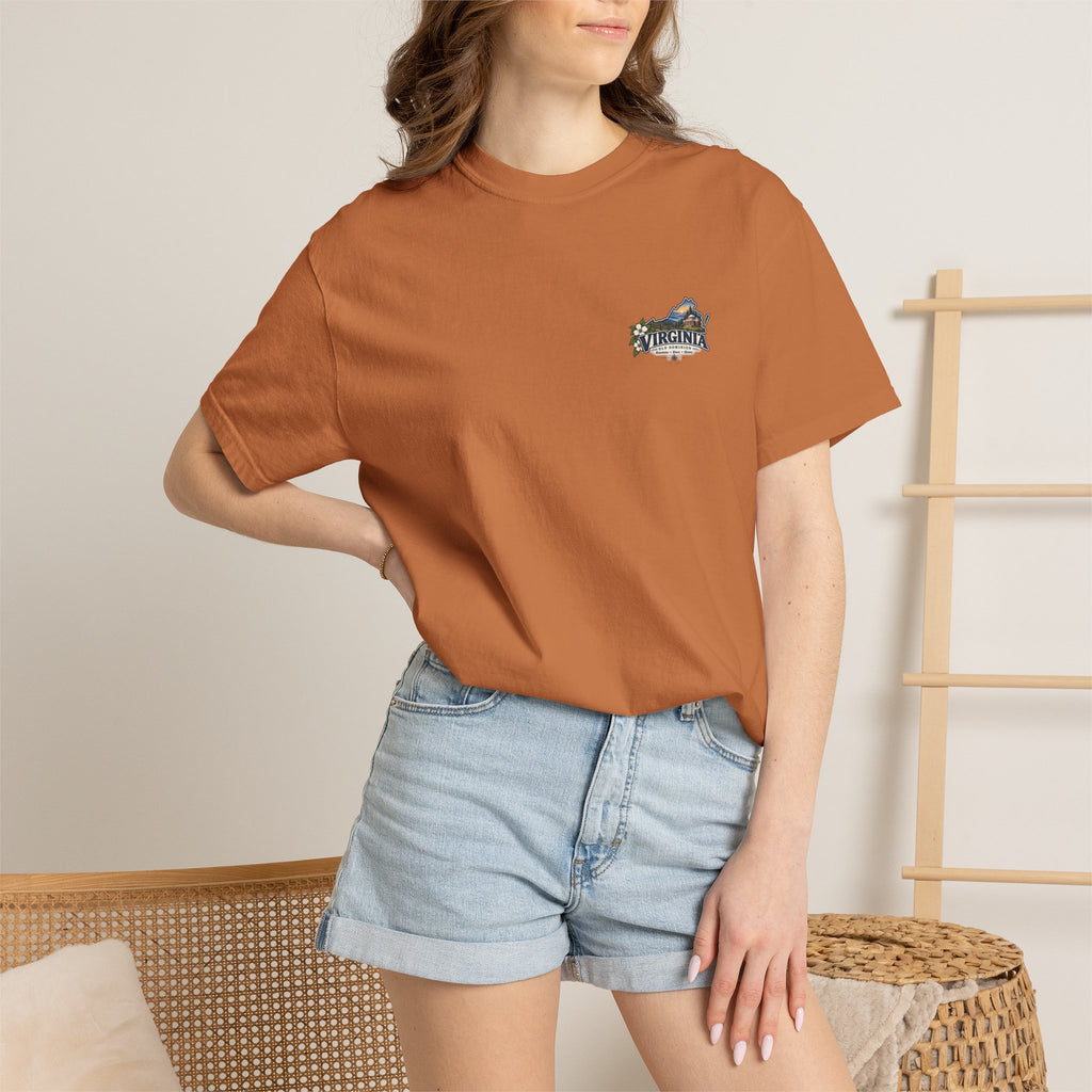 Virginia Scenic T-Shirt — Retro State Pride Design