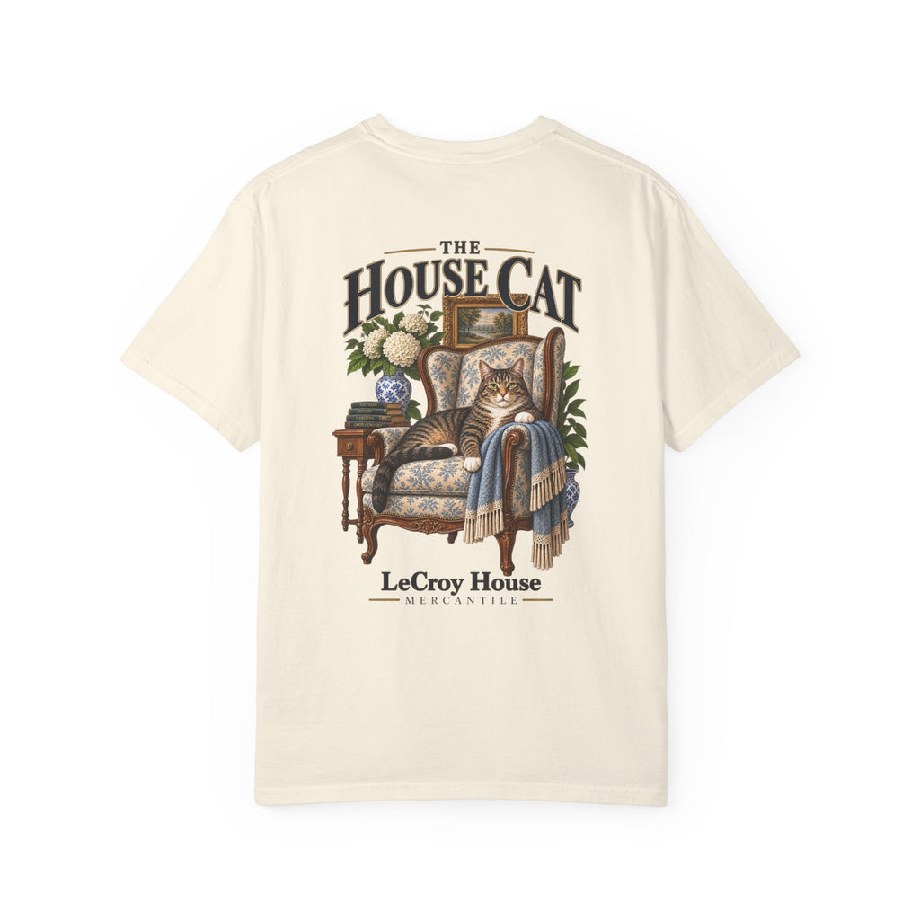 House Cat T-Shirt — "The House Cat" Vintage Cat Illustration (LeCroy House)