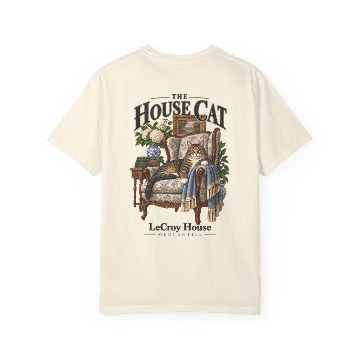 House Cat T-Shirt — "The House Cat" Vintage Cat Illustration (LeCroy House)
