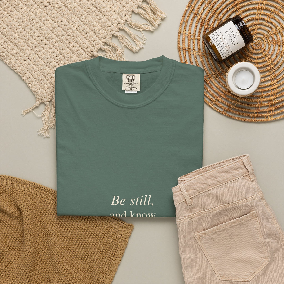 Classic White T-Shirt — Soft Garment-Dyed Crew Tee