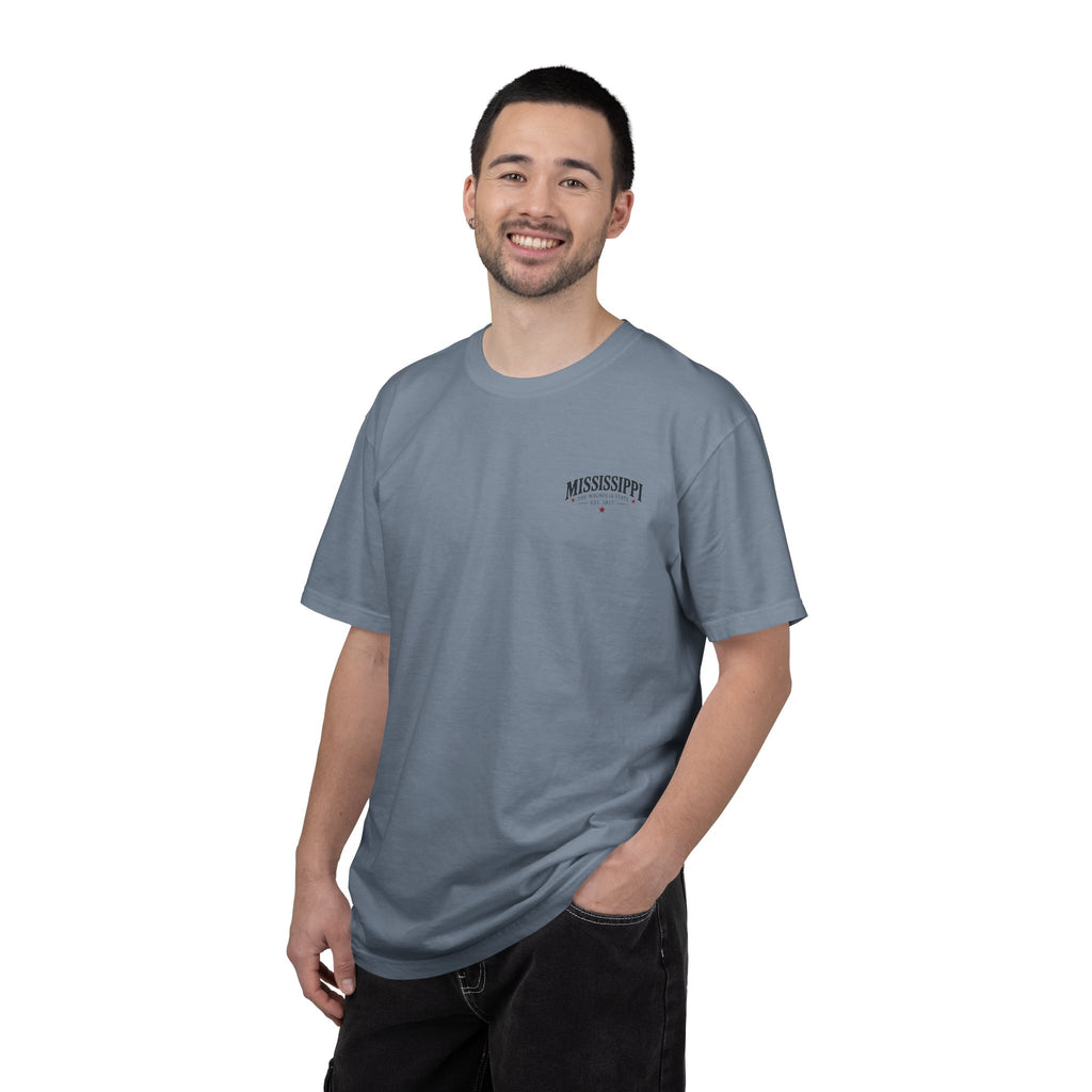 Mississippi Magnolia State T-Shirt — State Capitol & River Graphic