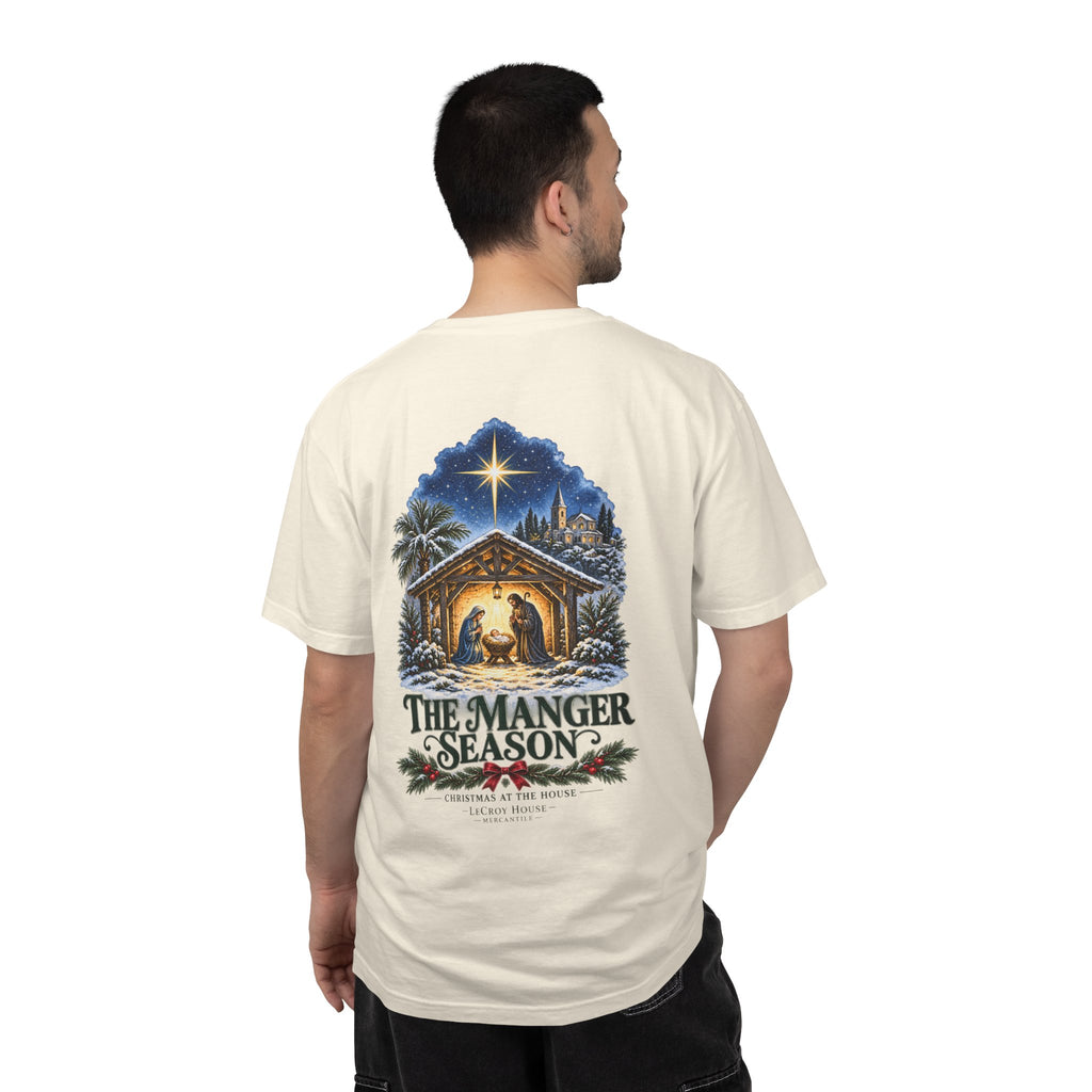 Christmas Nativity T-Shirt — "The Manger Season" Holiday Tee