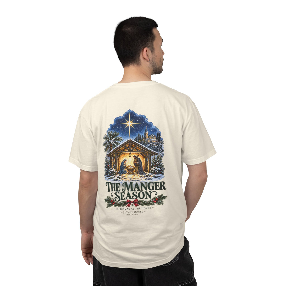 Christmas Nativity T-Shirt — "The Manger Season" Holiday Tee