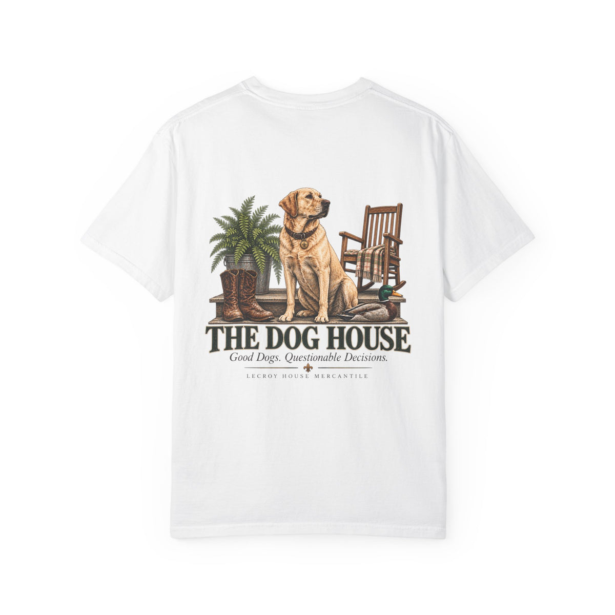 Dog House Graphic T-Shirt — 'The Dog House' Labrador Design