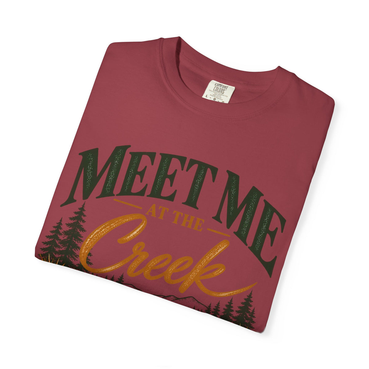 Meet Me at the Creek T-Shirt — Vintage Nature Graphic Tee for Outdoors Lovers