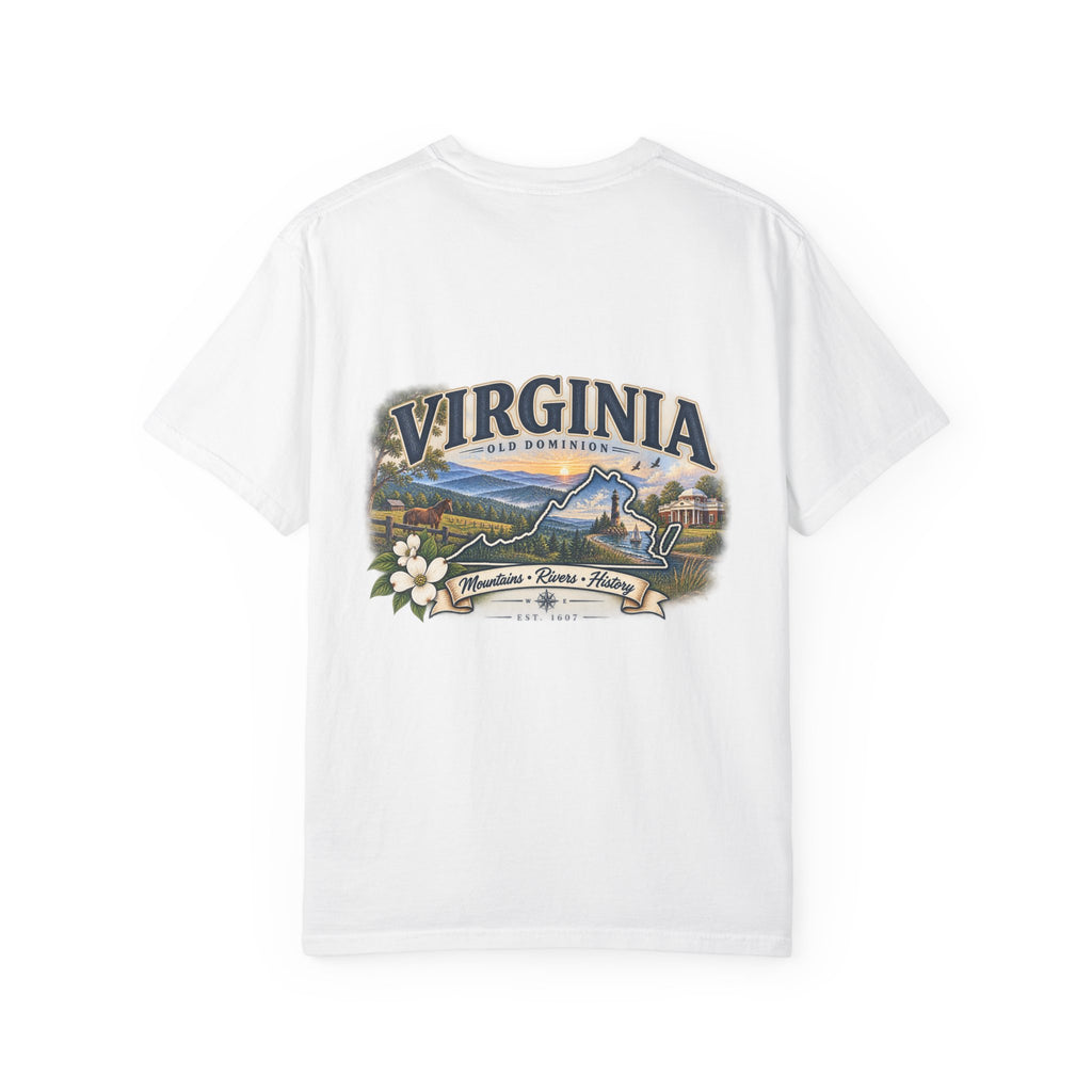 Virginia Scenic T-Shirt — Retro State Pride Design