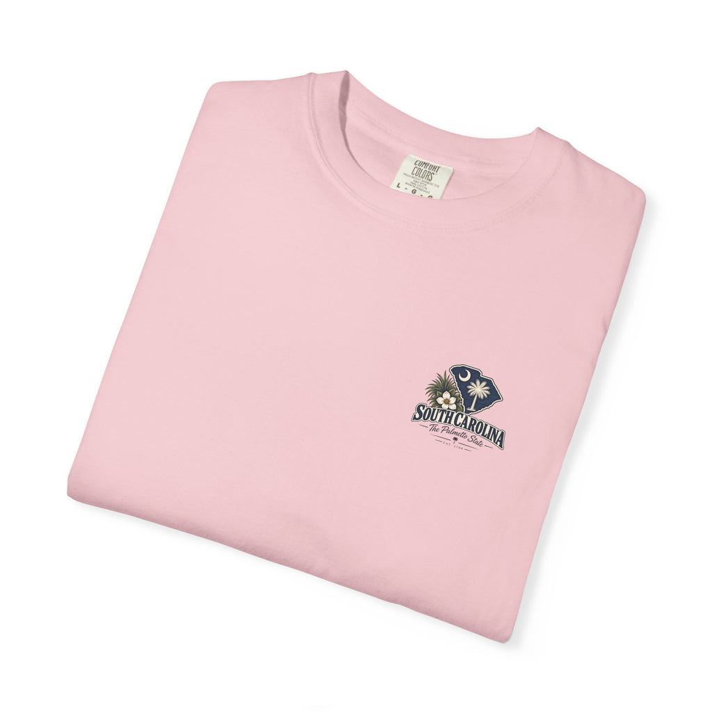 South Carolina Palmetto State T-Shirt — Scenic Beach Sunset Souvenir