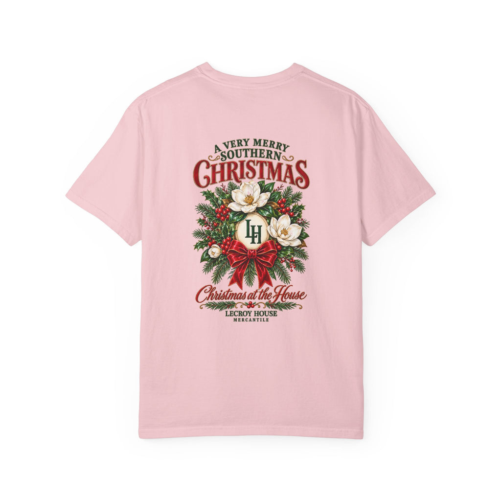 Christmas Magnolia T-Shirt — “A Very Merry Southern Christmas” Holiday Tee