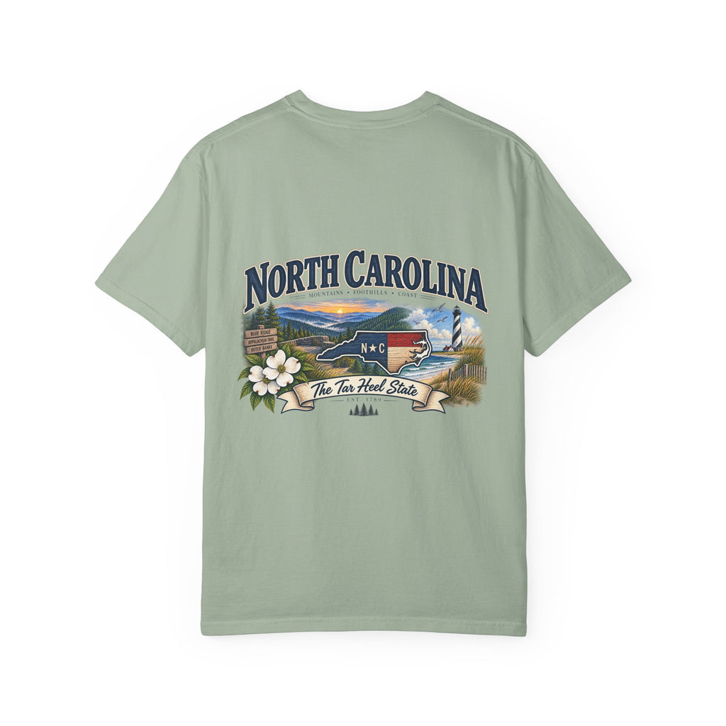 North Carolina State T-Shirt – 'The Tar Heel State' Scenic Tee