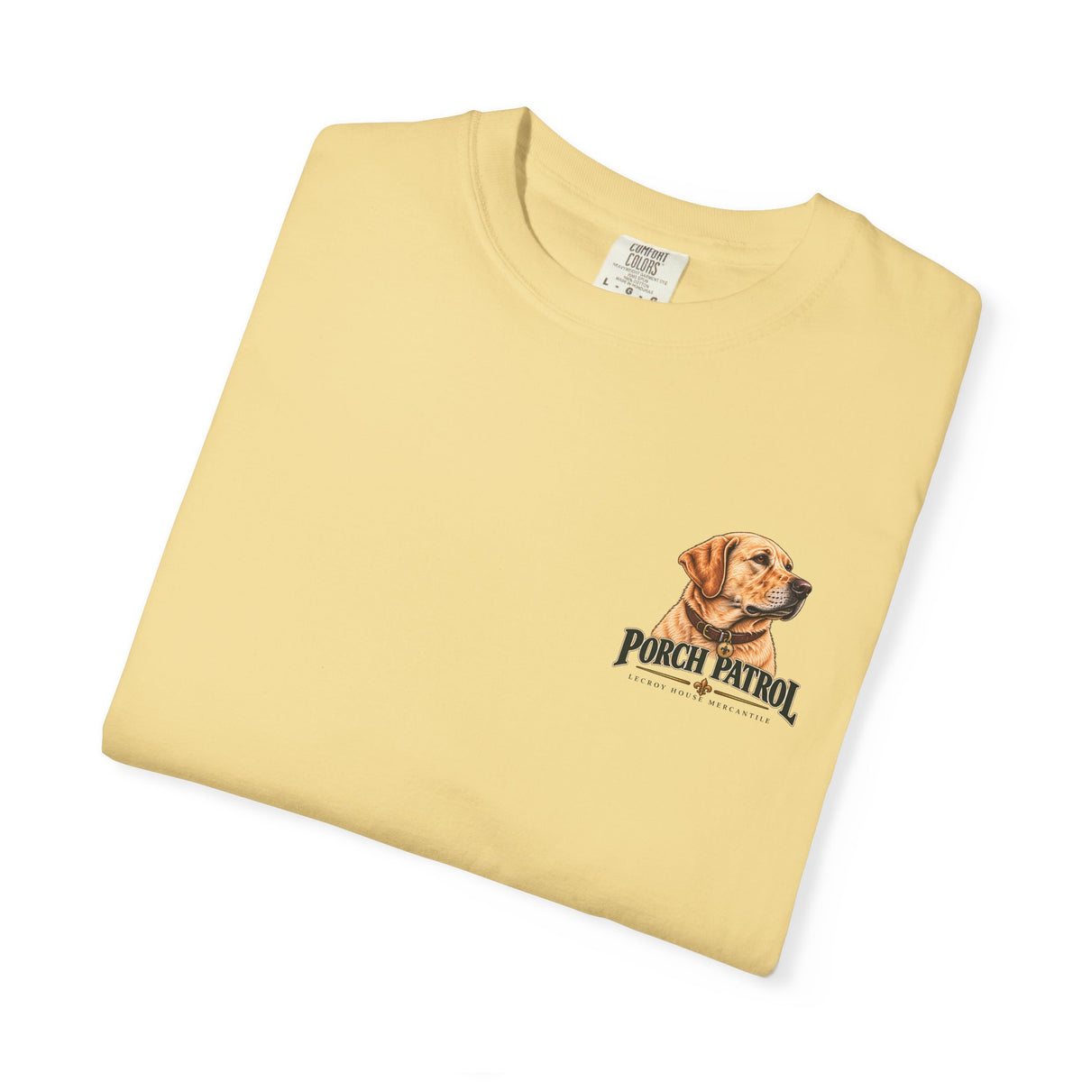 Porch Patrol Dog T-Shirt – Vintage Labrador Graphic Tee