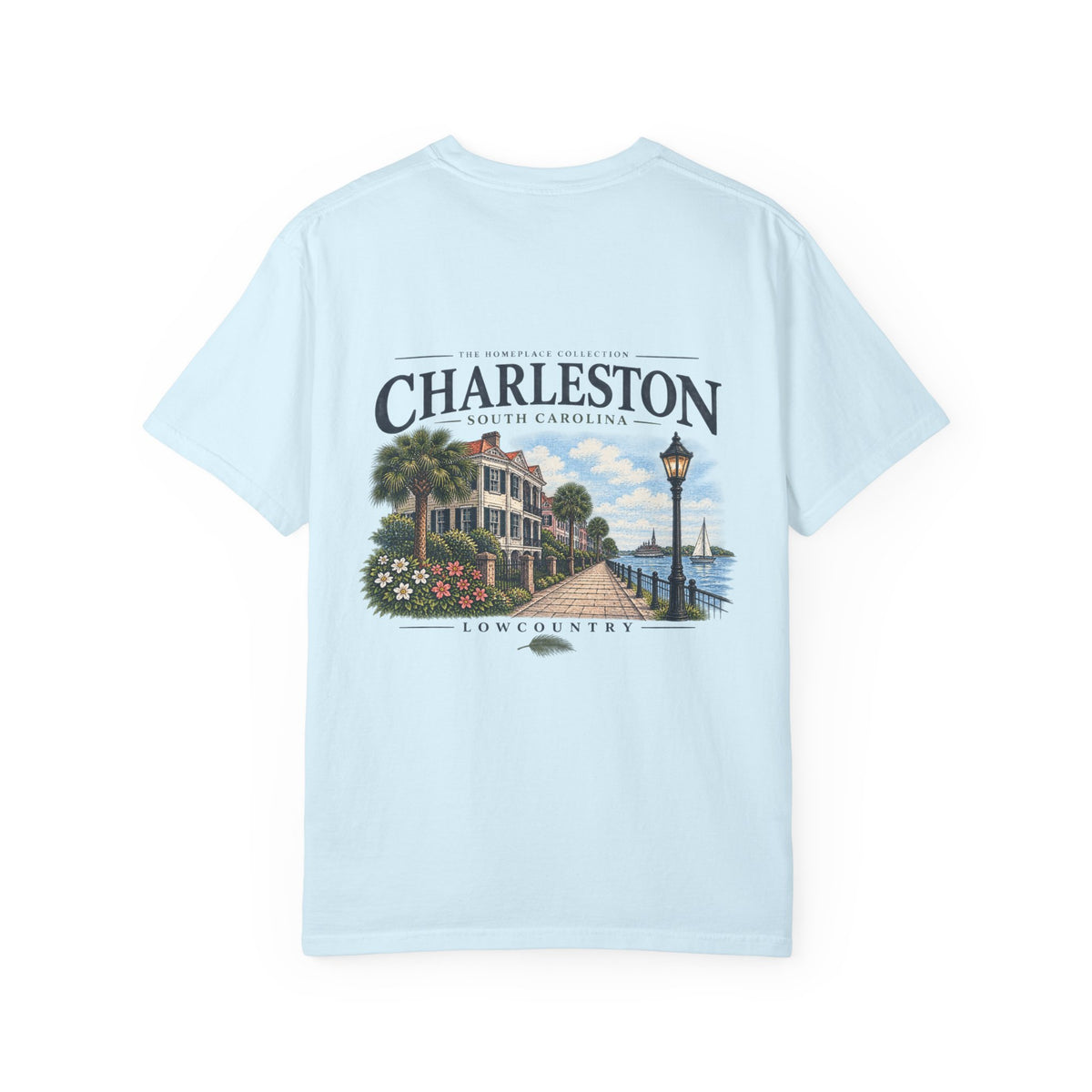 Charleston Lowcountry Graphic T-Shirt — Historic Waterfront Souvenir