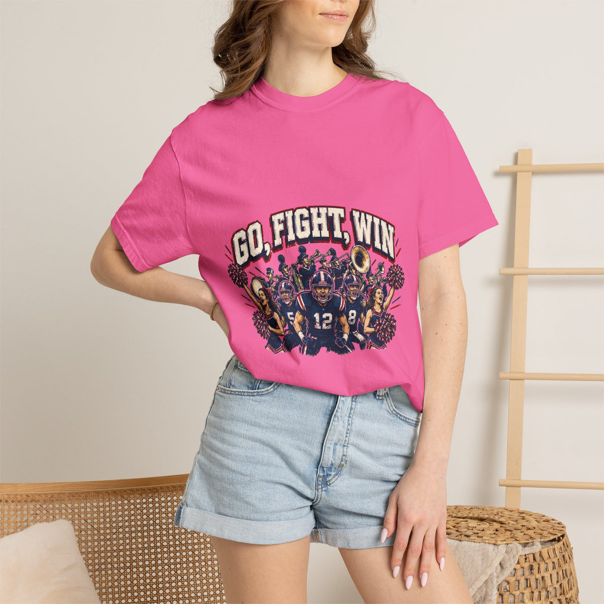 Go Fight Win Football Team T-Shirt