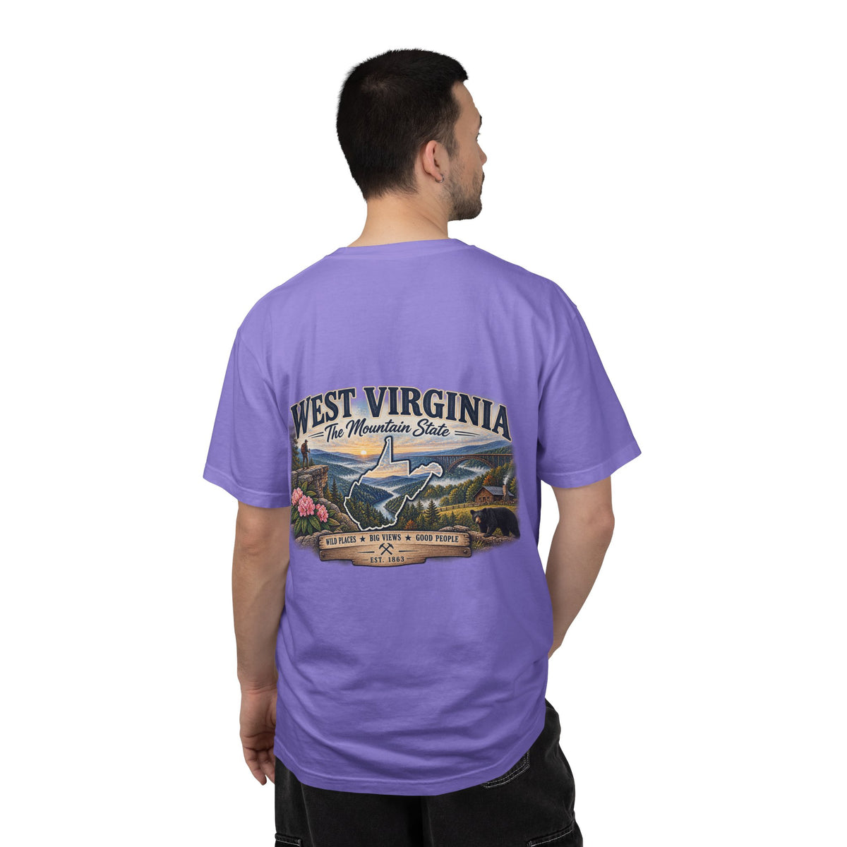 West Virginia Mountain State T-Shirt — Scenic State Pride Tee
