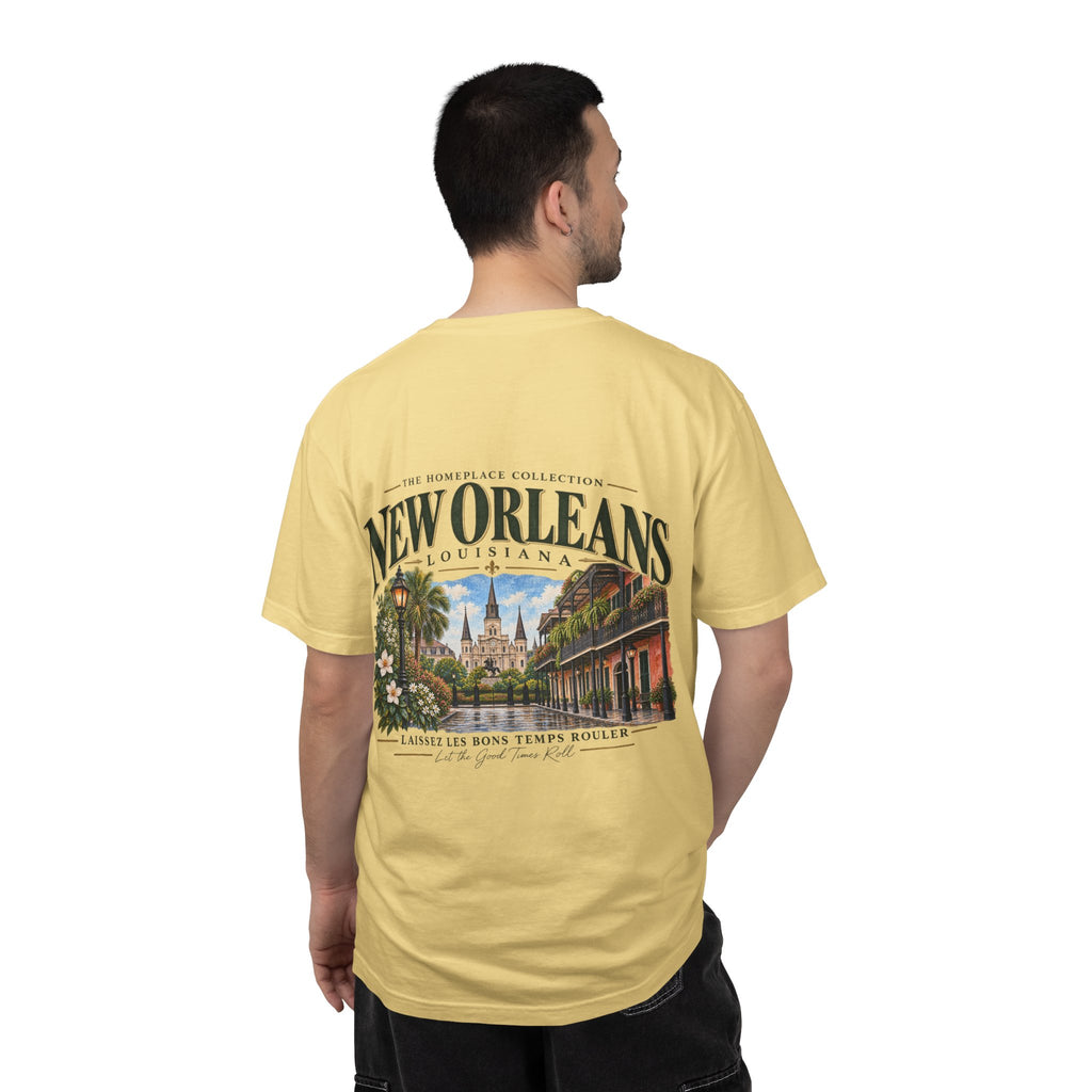 New Orleans T-Shirt - Vintage Cityscape Tee with “New Orleans Louisiana” Design