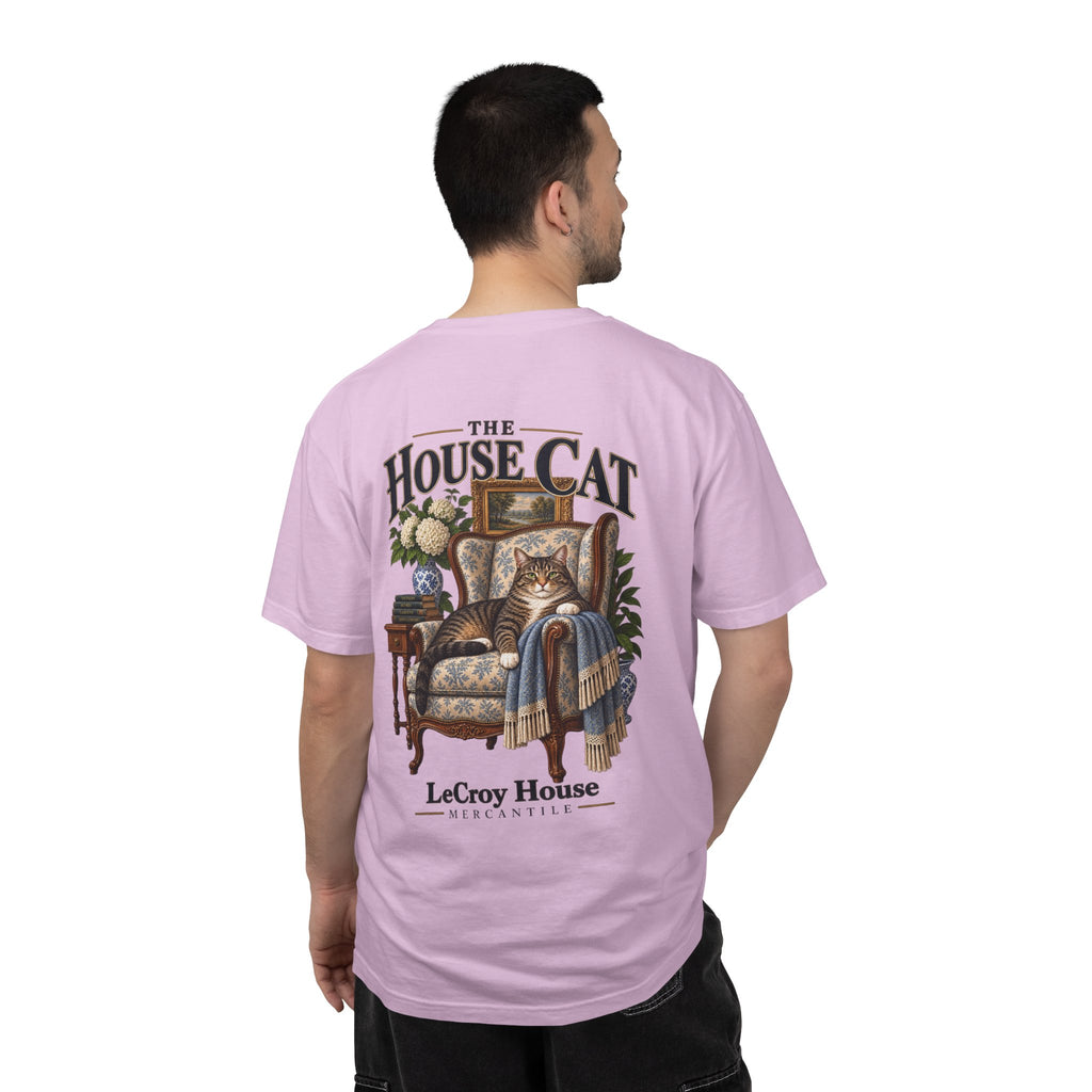 House Cat T-Shirt — "The House Cat" Vintage Cat Illustration (LeCroy House)