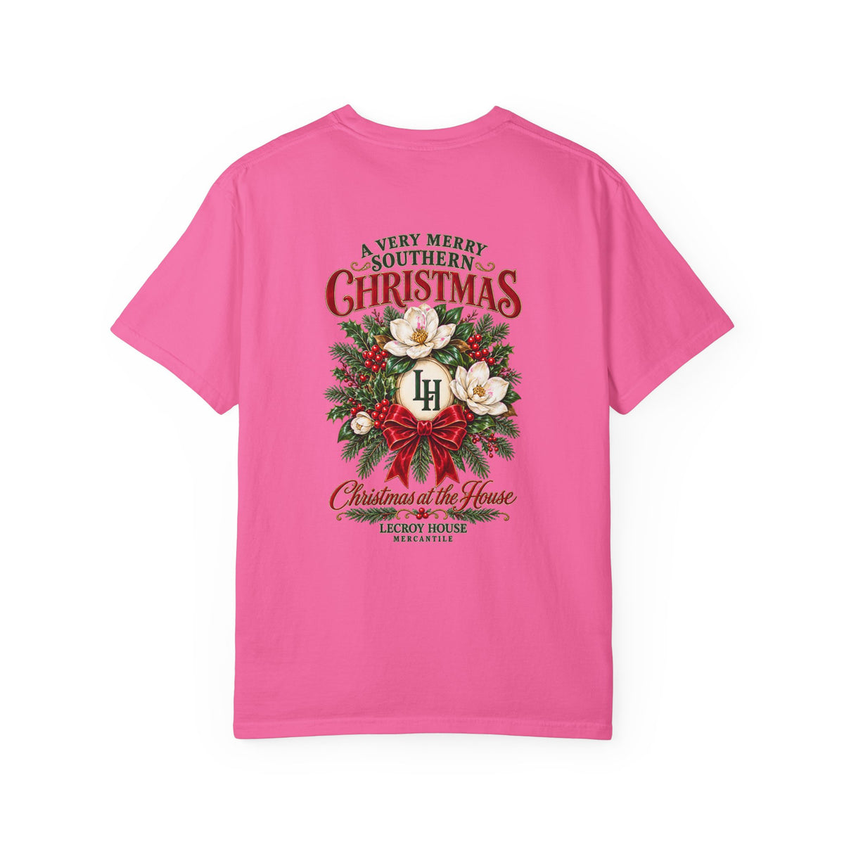 Christmas Magnolia T-Shirt — “A Very Merry Southern Christmas” Holiday Tee